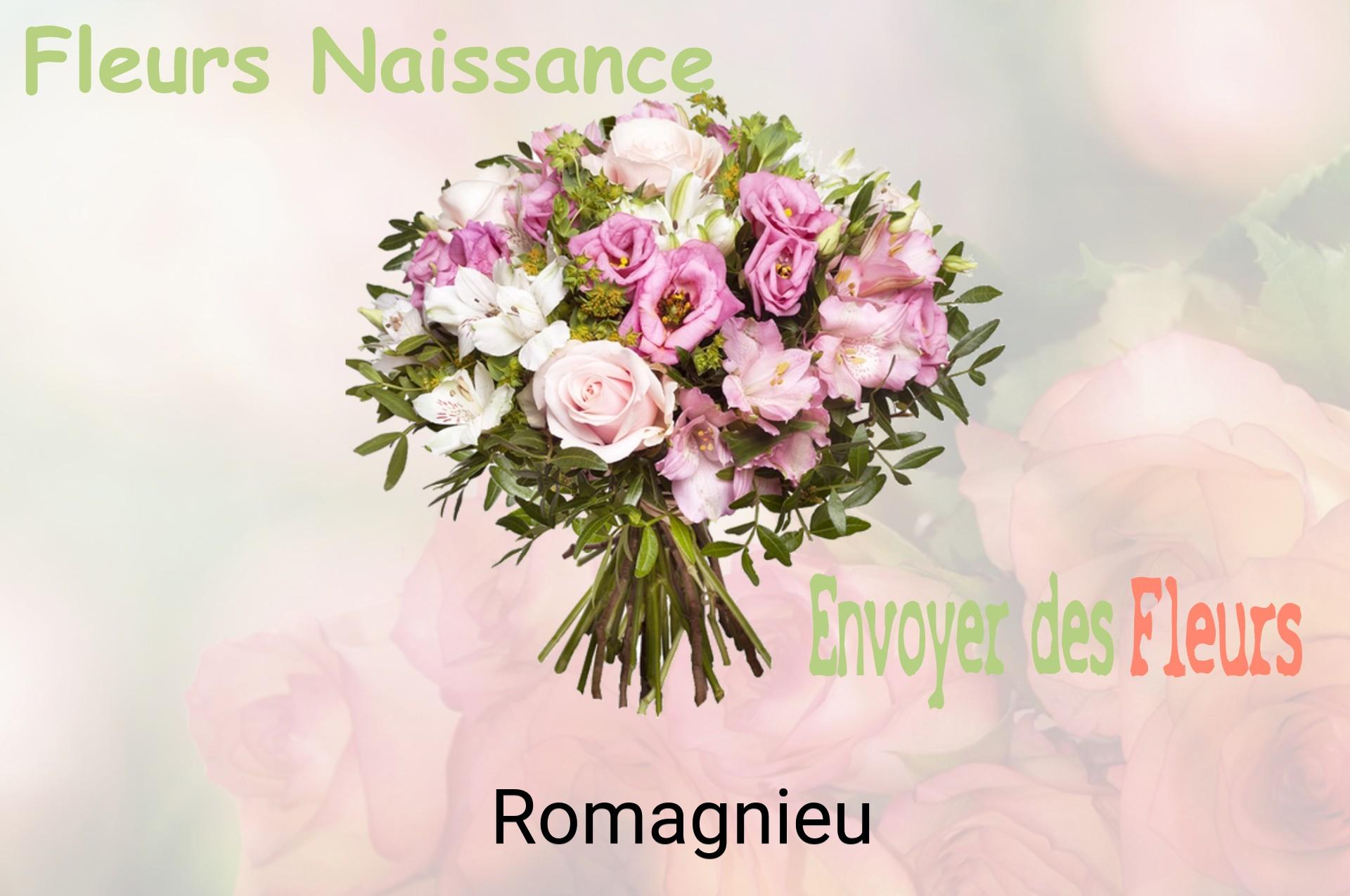Bouquet de fleurs de naissance livré à Romagnieu